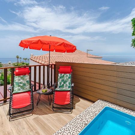 Bungalow Private Pool Bbq Air Conditioning Stunning Ocean View Costa Adeje  Exterior foto