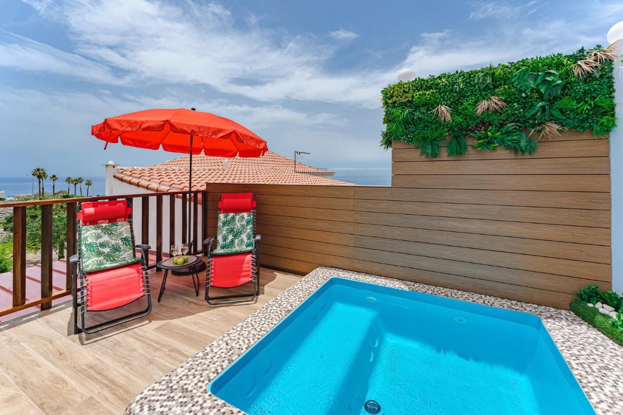 Bungalow Private Pool Bbq Air Conditioning Stunning Ocean View Costa Adeje  Exterior foto