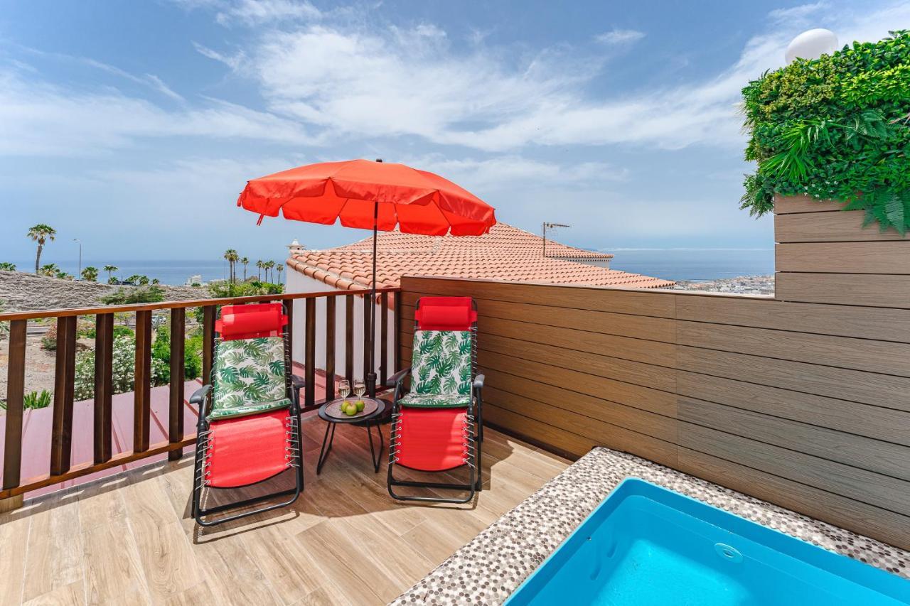 Bungalow Private Pool Bbq Air Conditioning Stunning Ocean View Costa Adeje  Exterior foto